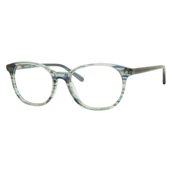 Adensco 231 Full Rim Oval Modified Aqua Crystal Eyeglasses