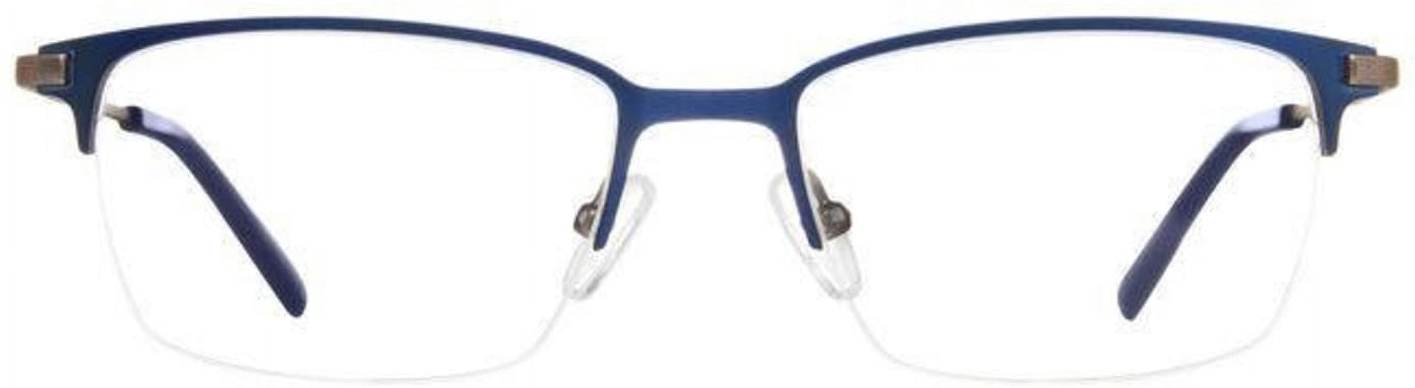 Adensco AD 142 0FLL 00 Men's Matte Blue Rectangular Eyeglasses