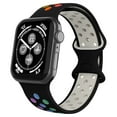 thumbnail image 1 of Adepoy Apple Watch 38mm/40mm Black Rainbow with Silicone Sport Band, 1 of 6