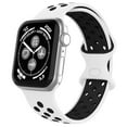 thumbnail image 1 of Adepoy Compatible for Apple Watch Band 38mm 40mm 42mm 44mm, Breathable Soft Silicone Wristbands Adjustable Bands for Apple iWatch Series 7, 6, 5, 4, 3, 2, 1, SE, Nike+, Edition", 1 of 7