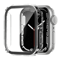 thumbnail image 1 of Compatible with Apple Watch Case 41mm Series 7 with Tempered Glass Screen Protector, Hard PC Full Coverage Protective Cover Ultra-Thin HD Clear Bumper Accessories for iWatch Men Women Clear, 1 of 3