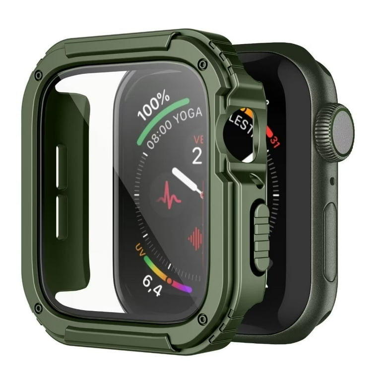 Adepoy Rugged Case Compatible for Apple Watch 44mm Series SE/6/5/4