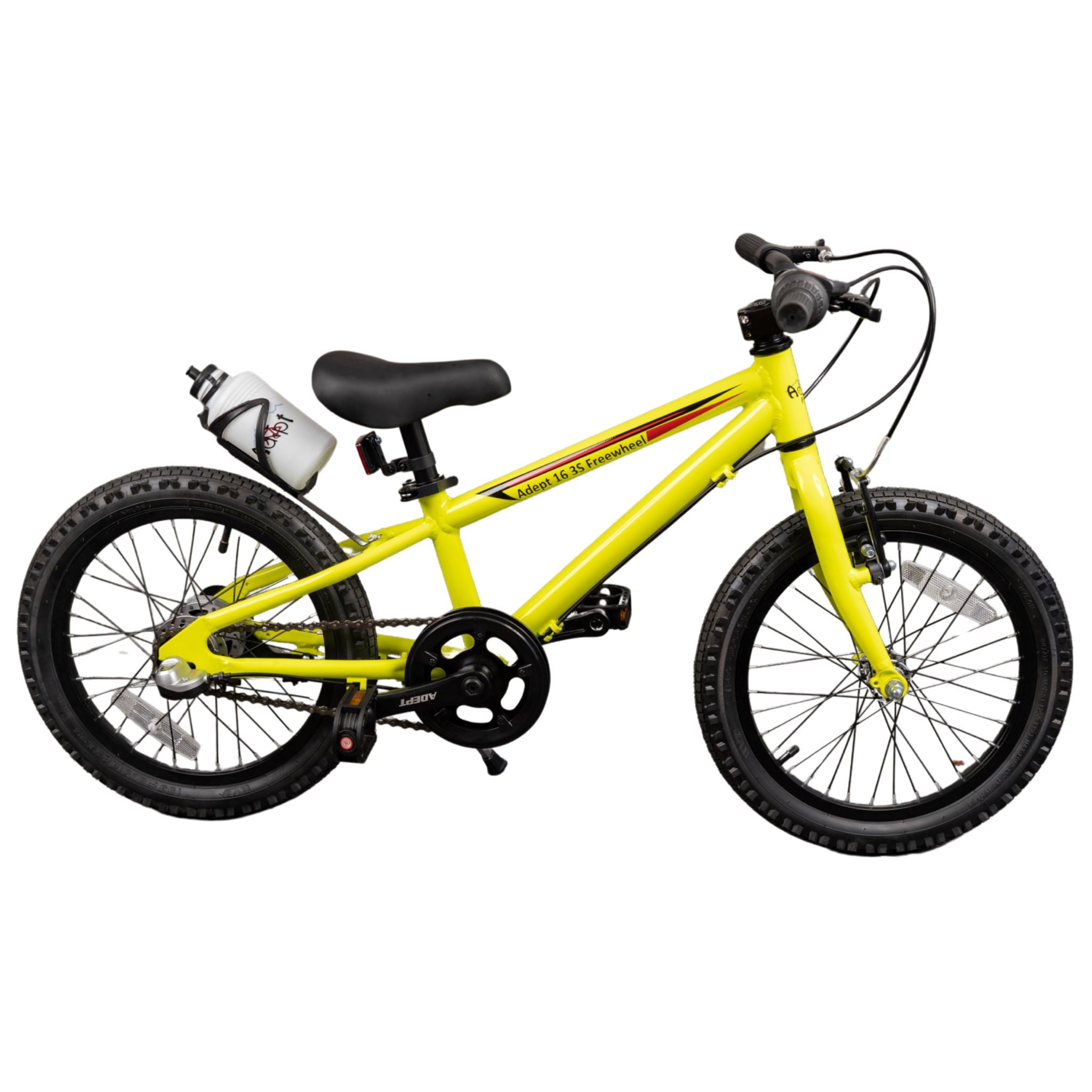 Adept 16 3S Freewheel OVERSTOCK SALE by Adept Family brand. Lightweight 3 Speed 16 Inch Kids Bike with Shimano Internal Gears. The only 16 inch bikes