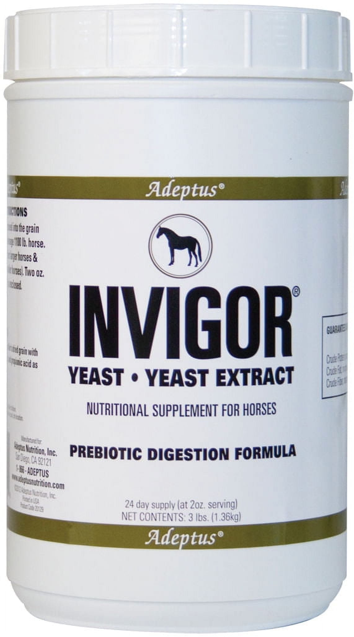 Adeptus Solid Wood Nutrition 20129 Invigor For Horses 3 lbs.