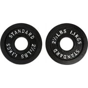 Ader Black Olympic 1.25Lb-100Lb Weight 2'' Plates