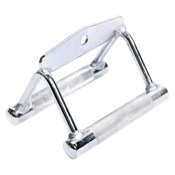 Ader Chinning Triangle & Double D Handle - Tricep V Bar for Cable Machine - Solid Steel Construction - Knurled Grips - Strength Training Equipment