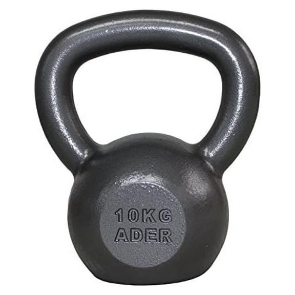 Ader Premier Kettlebell 10 Kgs (22 Lbs) - Cast Iron Strength Training Equipment for Home & Gym - Functional Fitness, Crossfit, Swing, Snatch, Turkish Get-Up