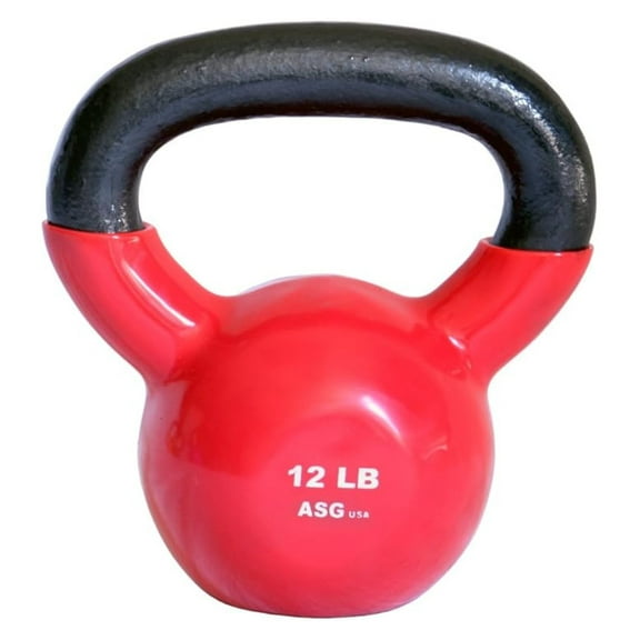 Ader Vinyl Kettlebell Set - 5, 8, 10, 12, 15, 18, 20, 25, 30, 35, 40, 45, 50 lb - Cast Iron Core, Rubberized Coating - Home & Gym Strength Training Equipment