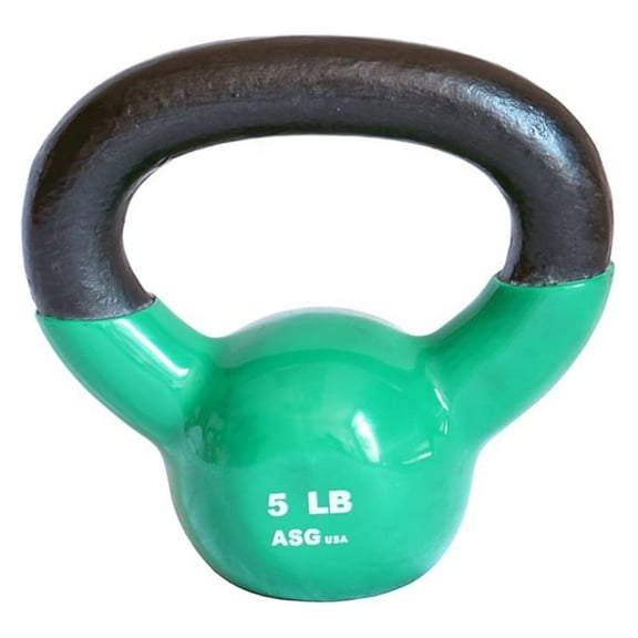 Ader Vinyl Kettlebell Set - 5, 8, 10, 12, 15, 18, 20, 25, 30, 35, 40, 45, 50 lb - Cast Iron Core, Rubberized Coating - Home & Gym Strength Training
