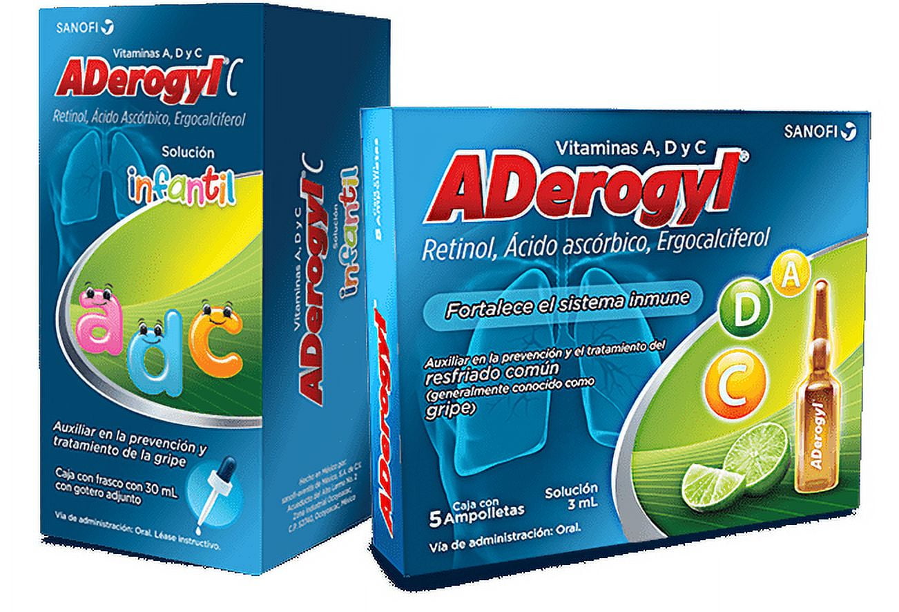 Aderogyl C Infantil con Vitamina A, D y C