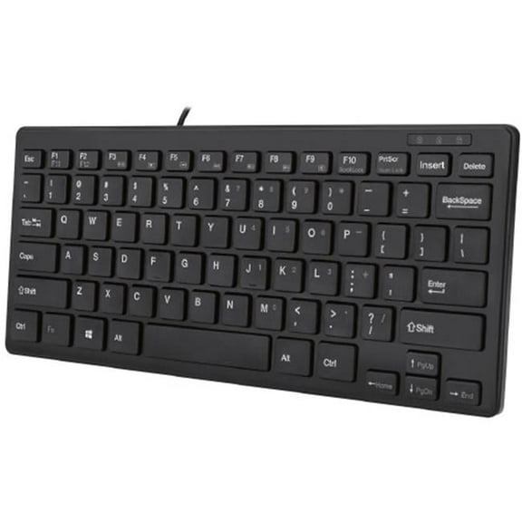 Adesso 78 Key SlimTouch Mini USB Keyboard, Black