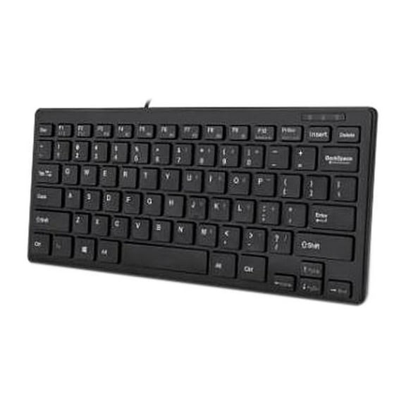 Adesso AKB-111UB SlimTouch Mini Keyboard - Cable Connectivity - USB Interface - 78 Key - English (US) - QWERTY Keys Layo