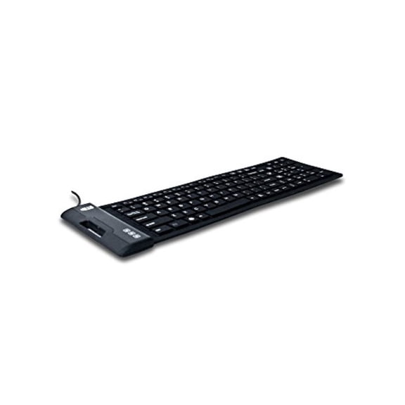 Adesso AKB-222UB - SlimTouch 222 Antimicrobial Waterproof Flexible Keyboard for Windows 8/7/Vista/XP/2000