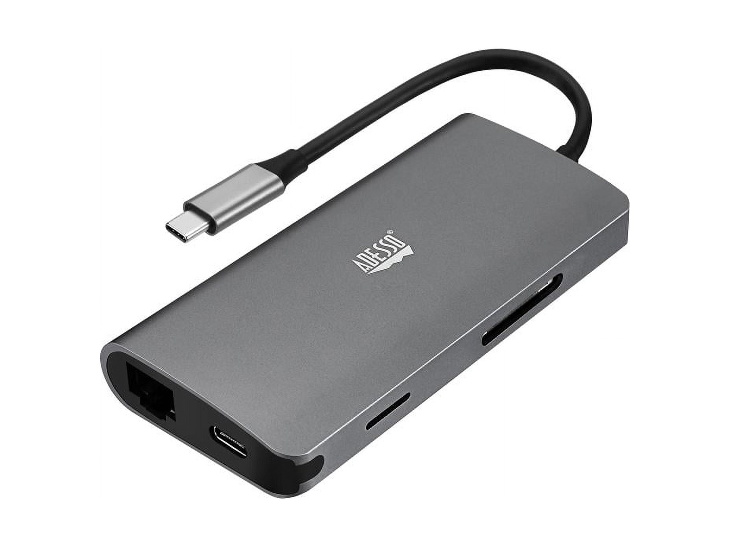 Adesso AUH-4030-3 8-in-1 USB-C Multi-Port Docking Station