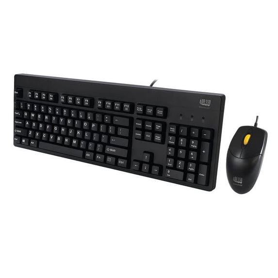 Adesso Akb-630cb Easytouch Akb-630cb Antimicrobial Waterproof Keyboard And Mouse Combo