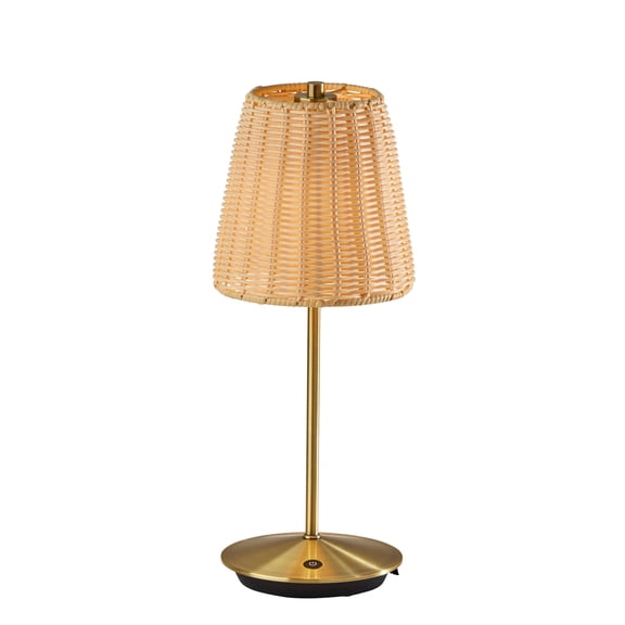 Adesso Andy 15" 1-Light Touch Dimmer Rechargeable LED Cordless Indoor Outdoor Table Lamp