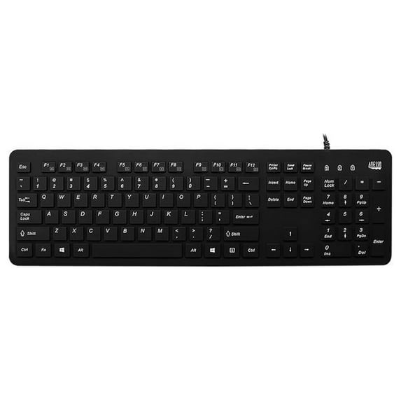 Adesso Antimicrobial Waterproof Desktop Keyboard Keyboard