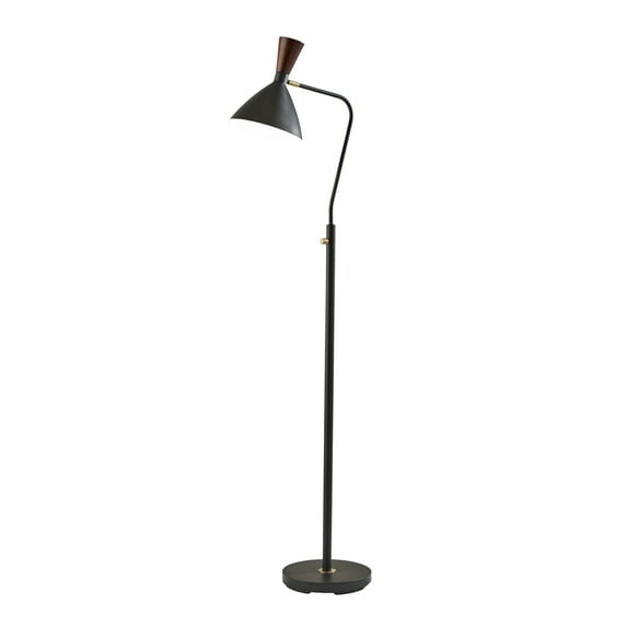 Adesso Arlo Floor Lamp, Black