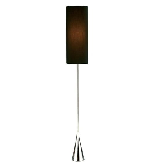 Adesso Bella Floor Lamp, Chrome, Silver