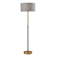thumbnail image 1 of Adesso Bergen Floor Lamp, Black and Antique Brass, 1 of 6