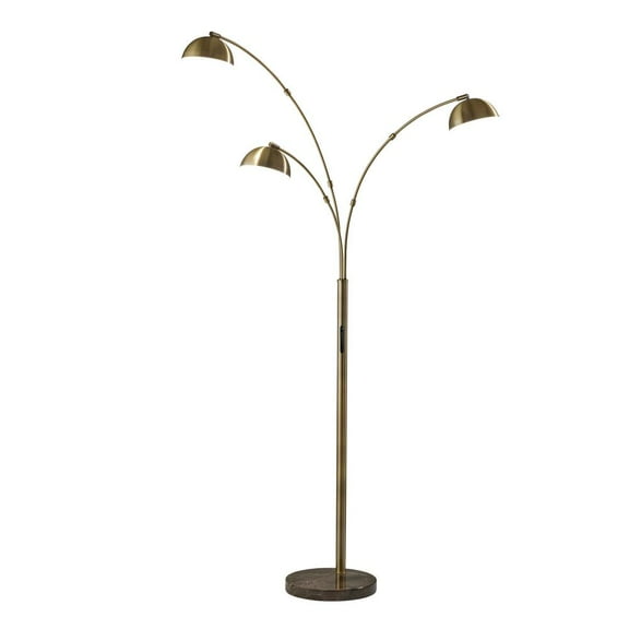 Adesso Bolton LED 3-Arm Arc Lamp w/ Smart Switch