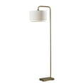 thumbnail image 1 of Adesso Brinkley 65" Antique Brass Task Floor Lamp with White Two-Tiered Drum Shade, 1 of 6