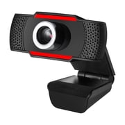 Adesso CyberTrack H3 Webcam 1.2 Megapixel 30 fps USB 2.0 1280x720 Video CMOS Sensor Manual-Focus Microphone for PC & Laptop, Black