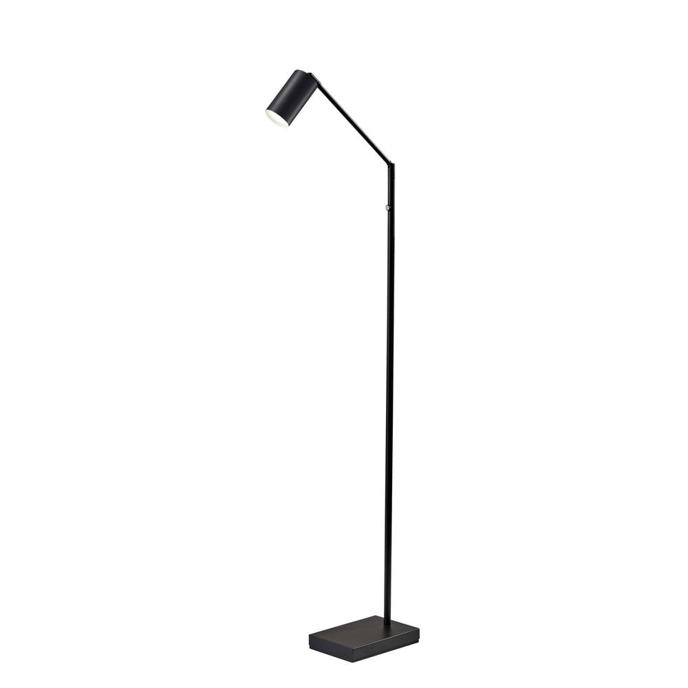 Colby Adjustable Matte Black LED Floor Lamp with Touch Switch