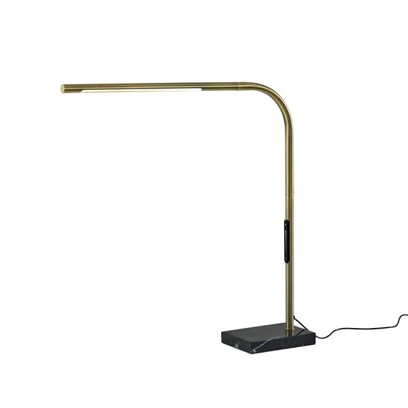 Adesso Cullen 24" LED Desk Lamp Brass with Touch Smart Dimmer & Adjustable Illumination