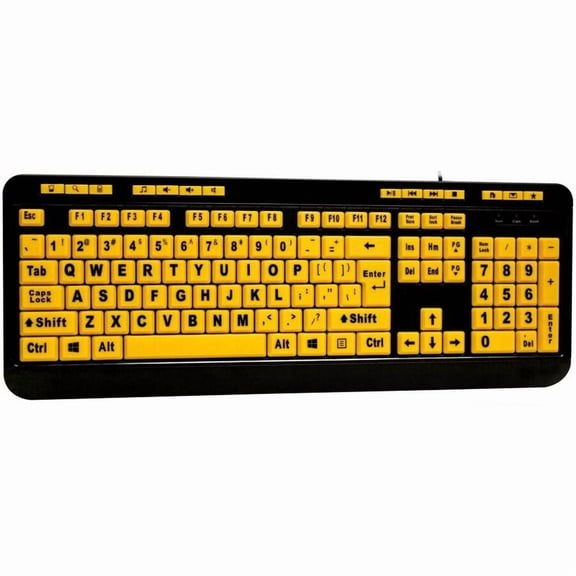 Luminous 4X Large Print Multimedia Desktop Keyboard