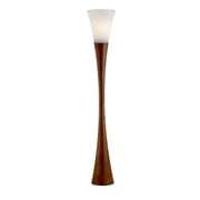 Adesso Espresso Floor Lamp, Walnut Poplar wood