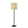 thumbnail image 1 of Adesso Estelle Floor Lamp, Antique Bronze, Light Brown Textured Fabric Shade, 1 of 5