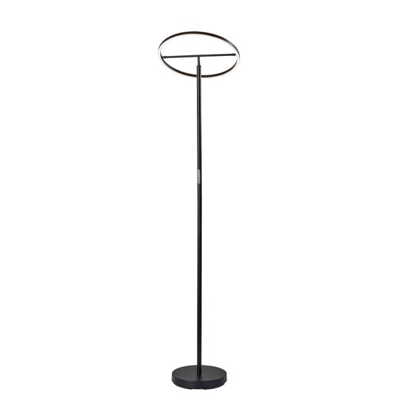 Adesso Falcon 78.5" Smart Touch Dimmable Adjustable Floor Lamp with LED Light Ring Shade