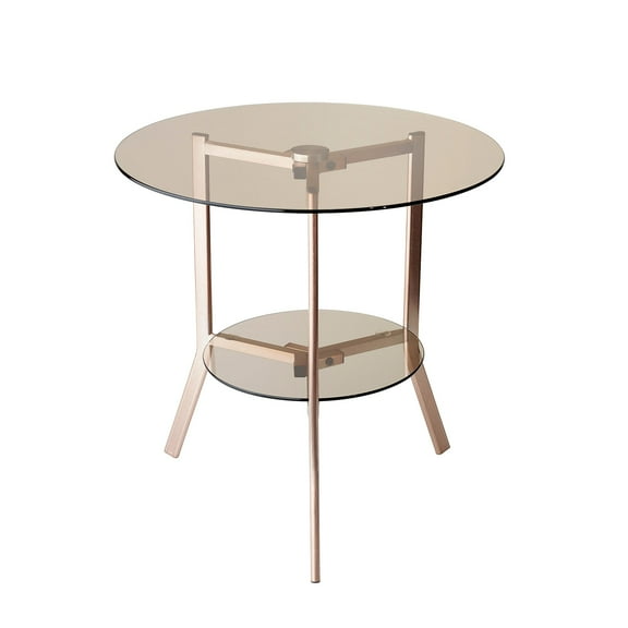 Adesso Gibson End Table, Copper Powder Coated Metal