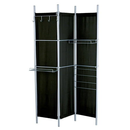 Adesso Hang It Up Folding Screen, Black