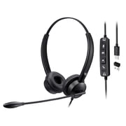 Adesso Headset with Push to talk Volume Answer/End Call Controls XtreamP4TTAA