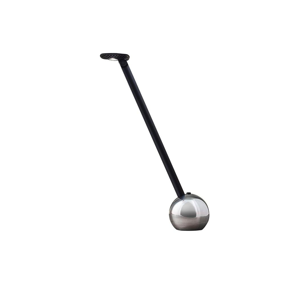 Adesso® ADS360 Kiu LED Desk Lamp, 20 1/2"H, Black Shade/Chrome Base