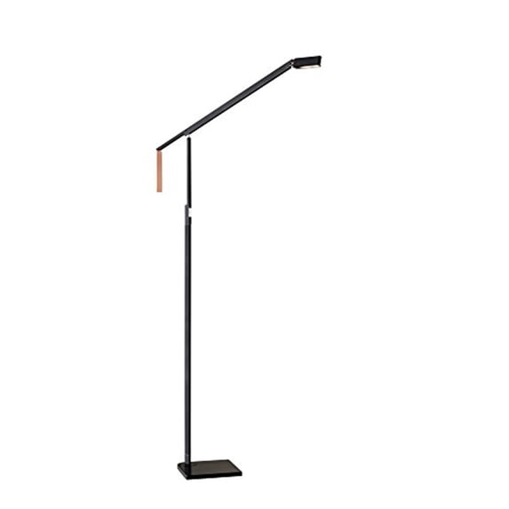 Adesso Home ADS360 Lazzaro Metal LED Floor Lamp in Black and Copper
