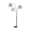 thumbnail image 1 of Adesso Home Brand Bowery 3-Arm Arc Lamp in Black Color, 1 of 9
