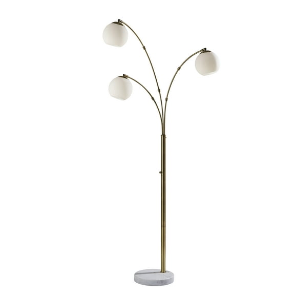 Adesso Home Brand Remi Arc Lamp in Antique Brass Color
