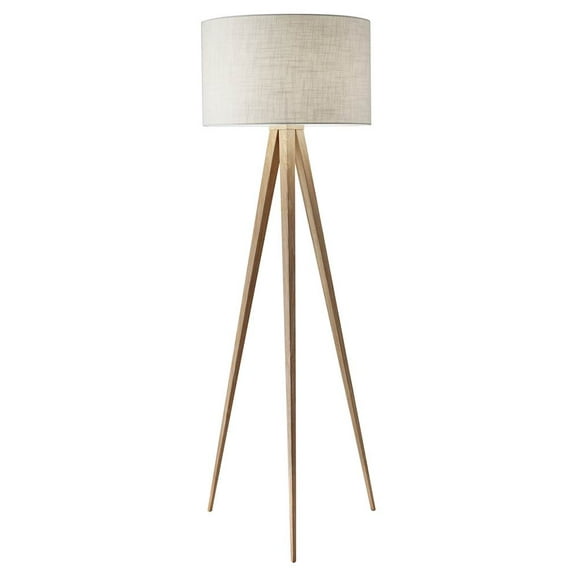 Adesso Home Director Metal Floor Lamp in Natural