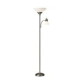 thumbnail image 1 of Adesso Home Glenn Metal 300W Combo Torchiere in Brushed Steel, 1 of 4