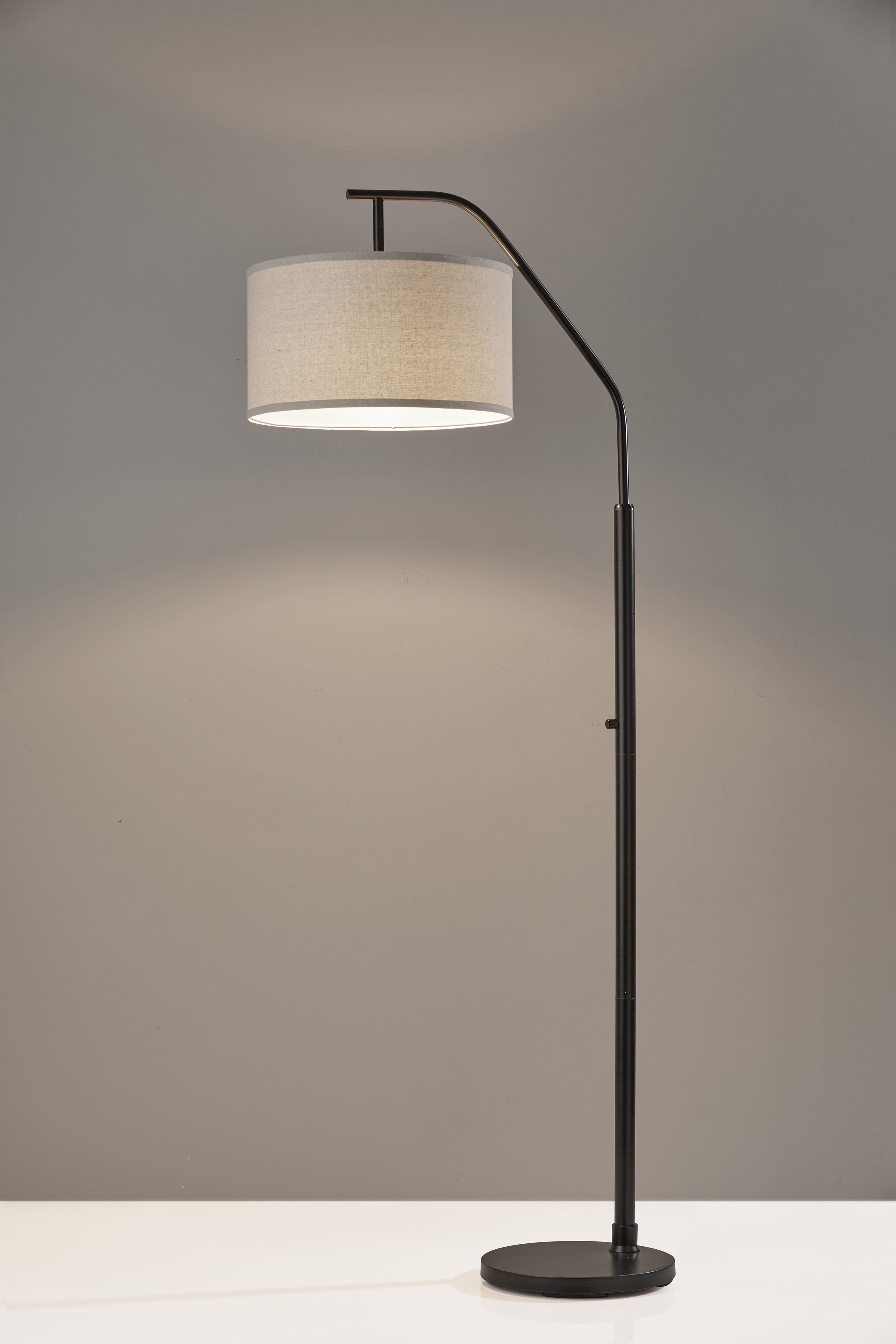 House of Troy K130-GR Kirby Contemporary Gray LED Floor Lamp Light -  HOT-K130-GR