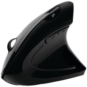 Adesso IMOUSEE10 2.4 GHz Frequency 33 ft. Wireless Range Right Hand Use iMouse E10 Wireless Vertical Ergonomic USB Mouse - Black