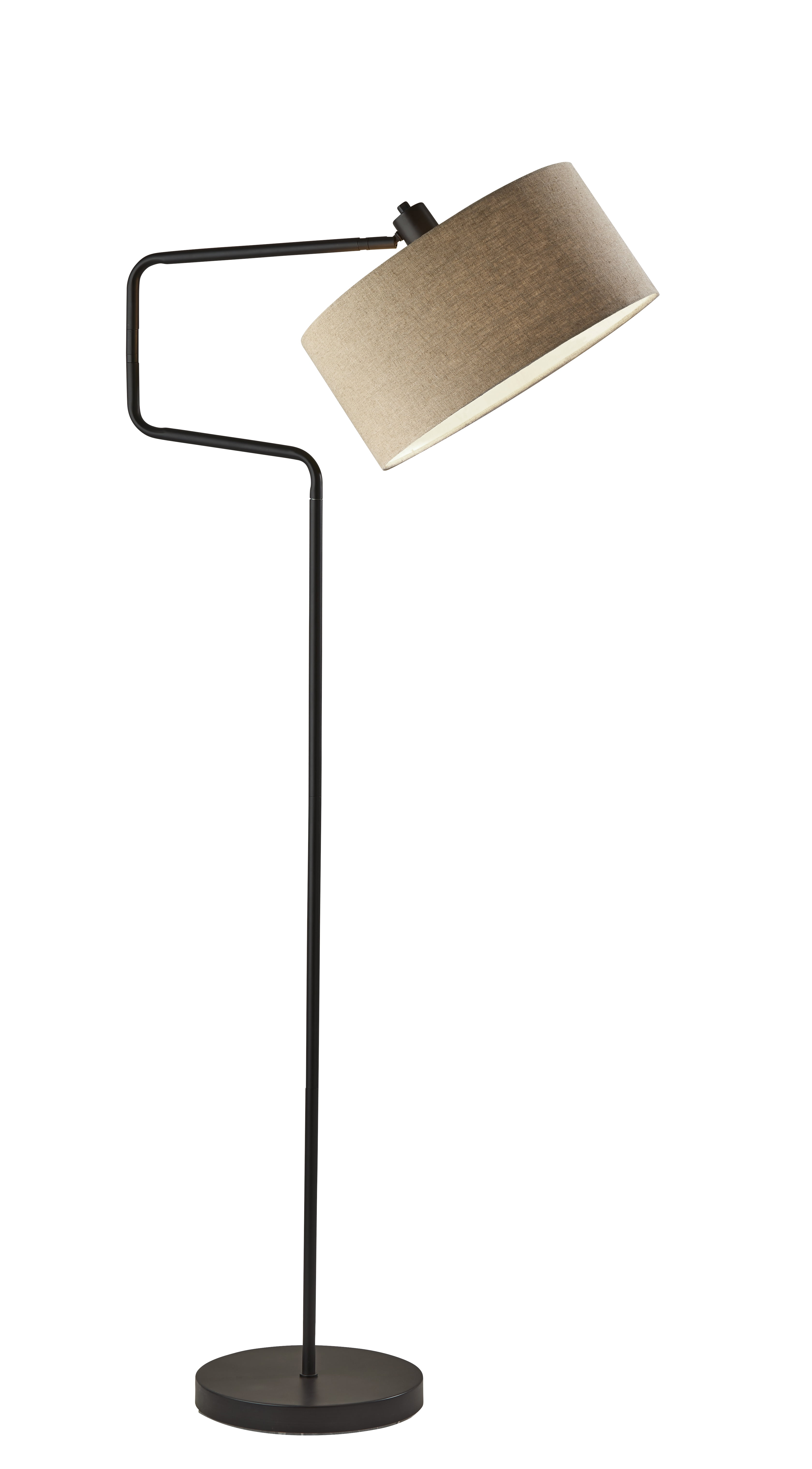 Adesso Jacob Floor Lamp, Antique Bronze