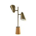 thumbnail image 1 of Adesso Josephine 24" 2-Light Adjustable Shade Antique Brass Table Lamp, 1 of 6