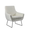 thumbnail image 1 of Adesso  Kendrick Soft Textured Grey Arm Chair Accent Chairs Off White Boucle Solid Modern & Contemporary, 1 of 5
