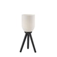 thumbnail image 1 of Adesso Kinsley 22.5" 1-Light Pull Chain Tripod Table Lamp with Ribbed Glass Cylinder Shade, 1 of 5