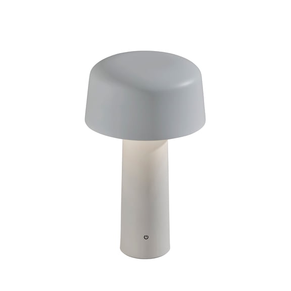 Adesso Lenny 10" 1-Light Touch Dimmer Rechargeable LED Cordless Indoor Outdoor Table Lamp