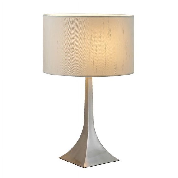Adesso Luxor Table Lamp, Steel, Smart Outlet Compatible, , Silver
